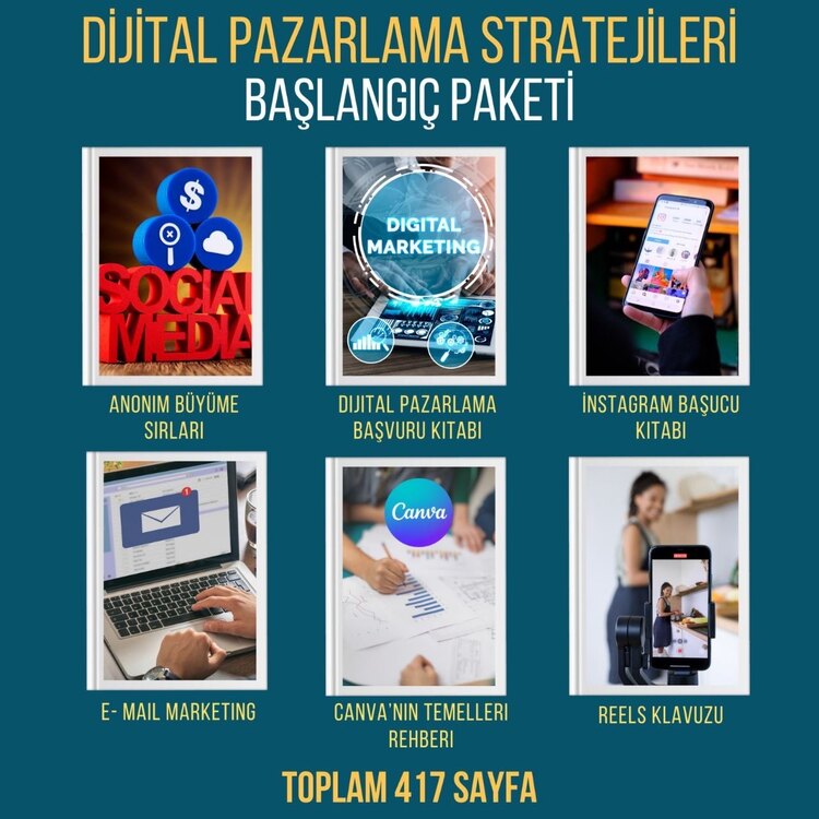 DWA/OWA Anonim Dijital Pazarlama + Canva , Reels , İnstagram , E mail Marketing Kılavuzu