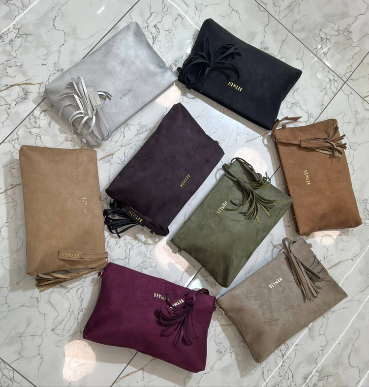 Süet Clutch