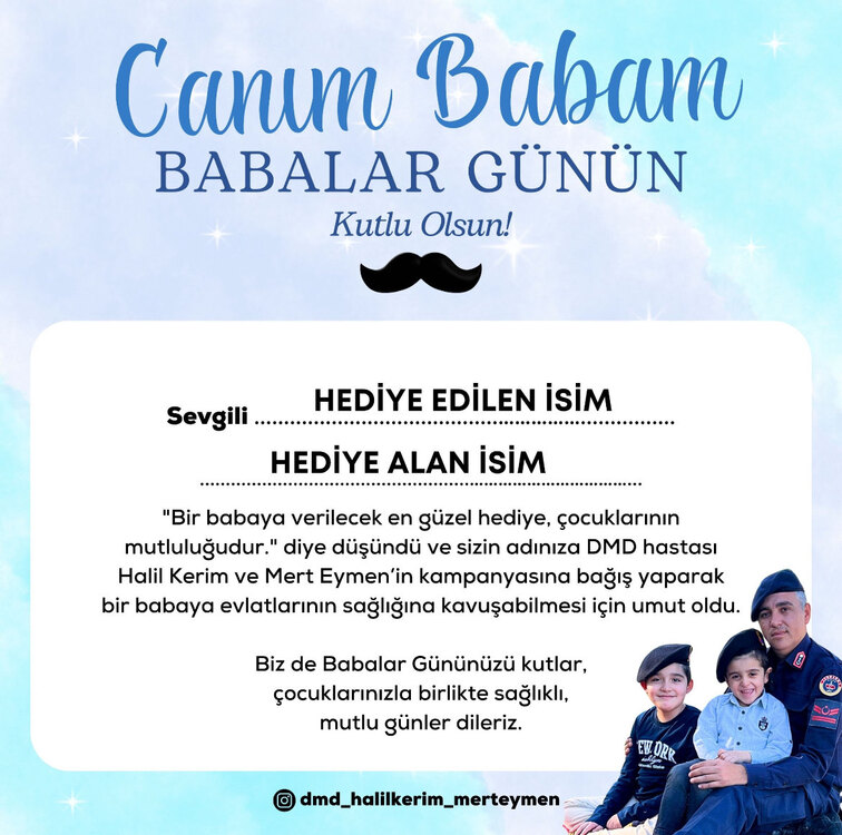 BABALAR GÜNÜ KARTI