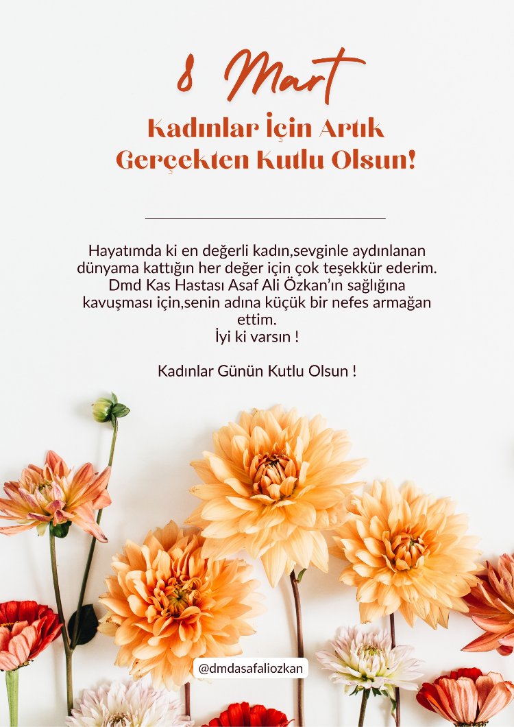 KADINLAR GÜNÜ BAĞIŞ KARTI