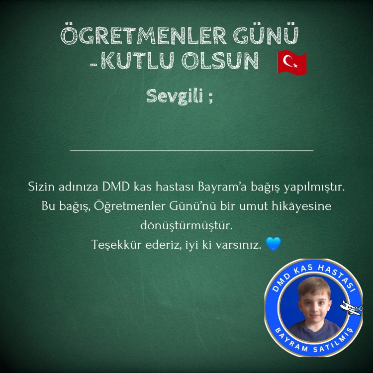ÖĞRETMENLER GÜNÜ Kartı