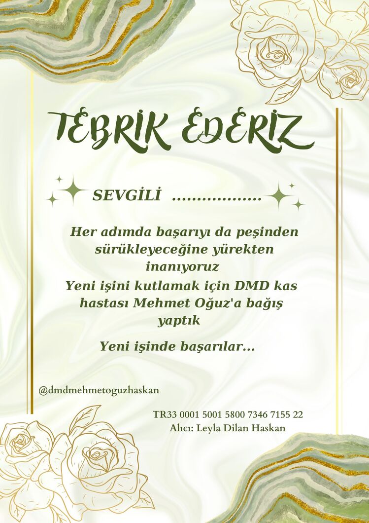YENI IS TEBRIK KARTI
