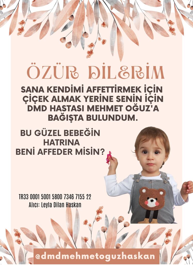 ÖZÜR DİLERİM KARTI