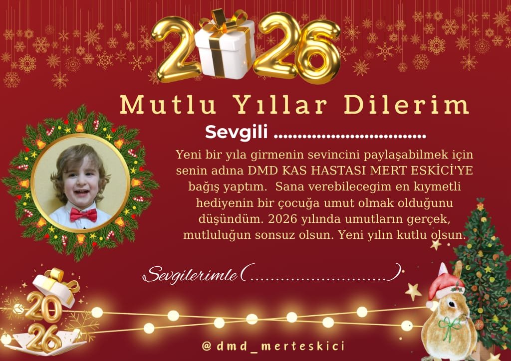 YENİ YIL TEBRİK KARTI