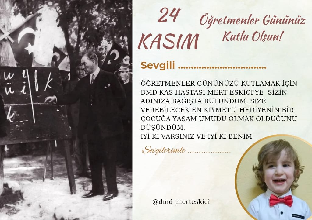 ÖĞRETMENLER GÜNÜ KARTI