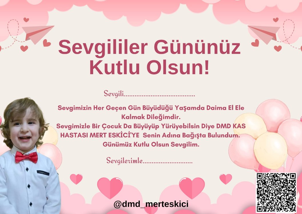 Sevgililer Günü Tebrik Kartı 