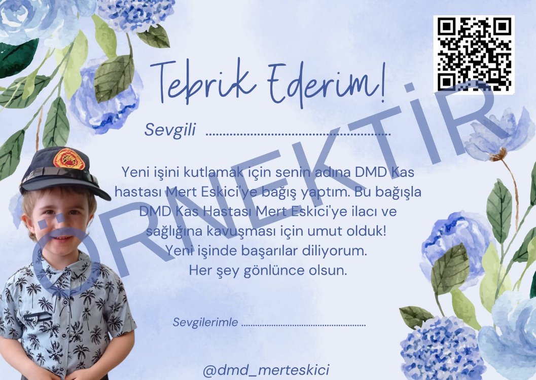 YENİ İŞ TEBRİK KARTI 