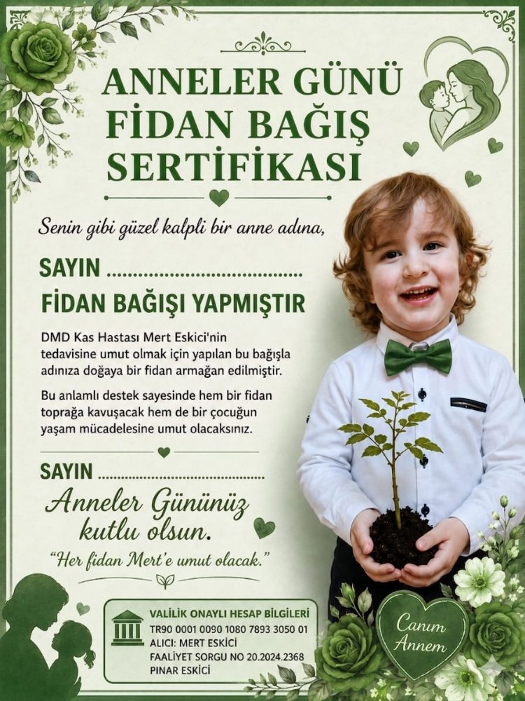ANNELER GÜNÜ FİDAN BAĞIŞ KARTI
