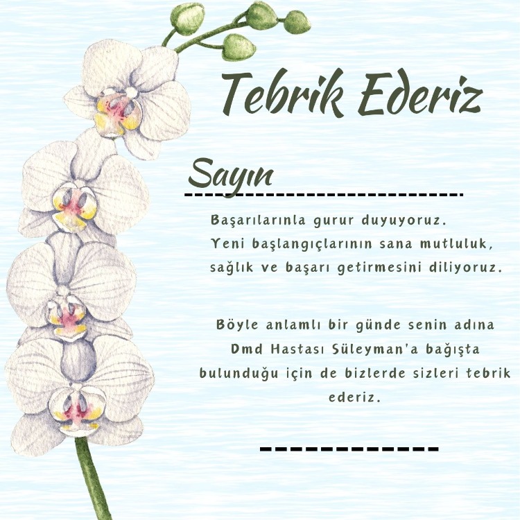 Tebrik Kartı