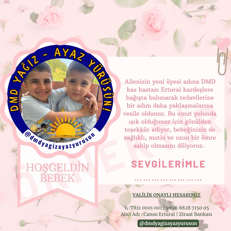 Hoşgeldin Bebek Bağış Kartı 
