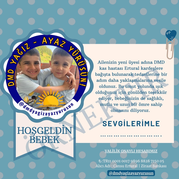Hoşgeldin Bebek Bağış Kartı