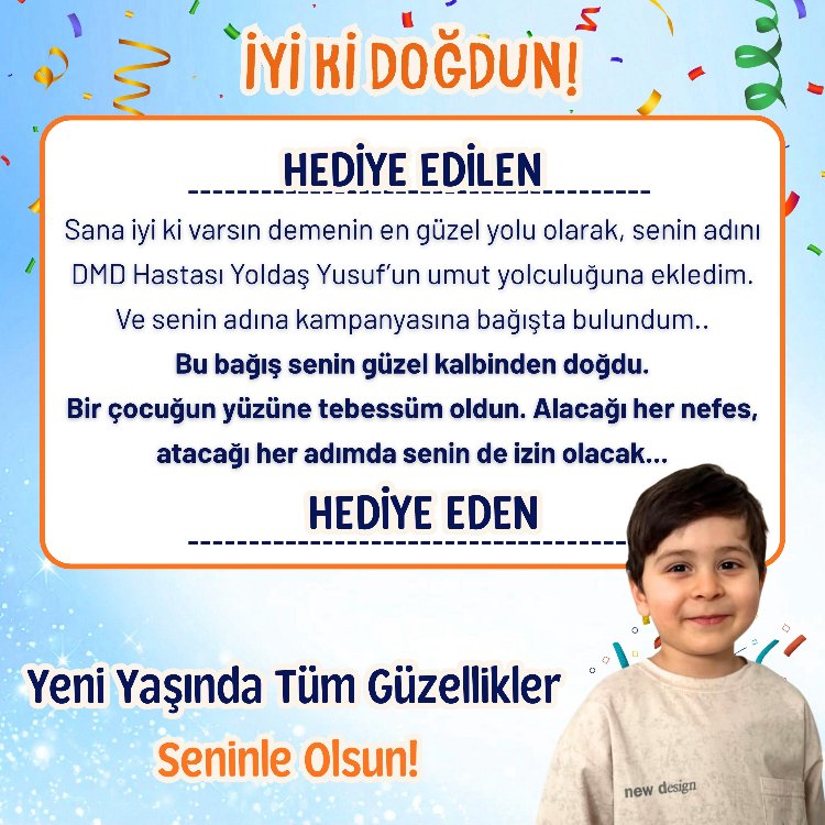 Doğum günü dijital kart