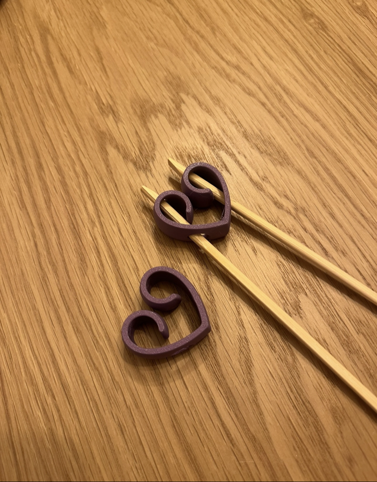 Kalp Chopstick Tutucu