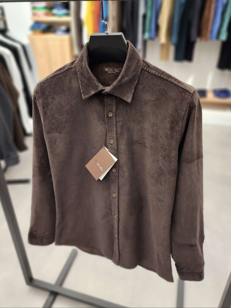 Loro Piana Velvet Gömlek (ACI KAHVE)