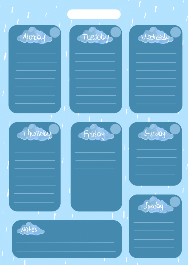 Weekly planner