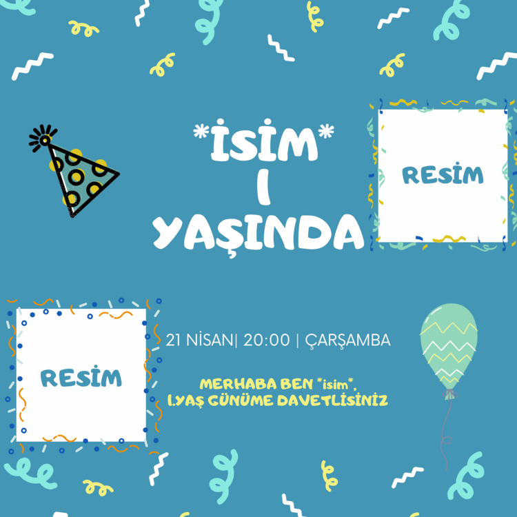 Doğum günü davetiyesi