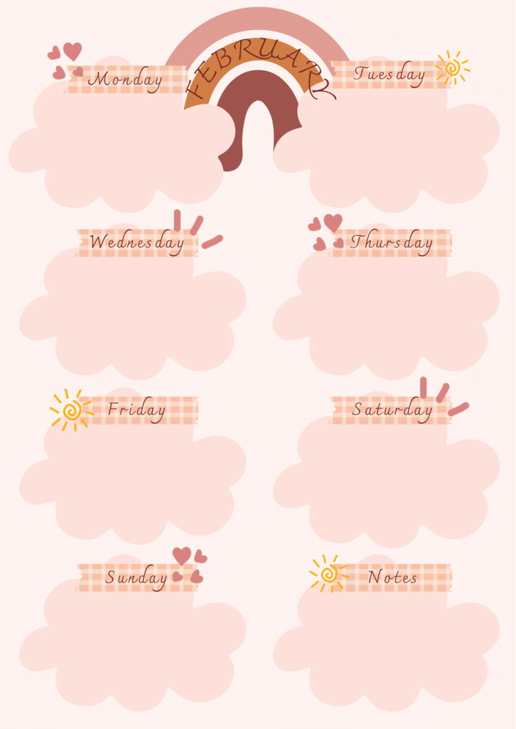 Weekly planner