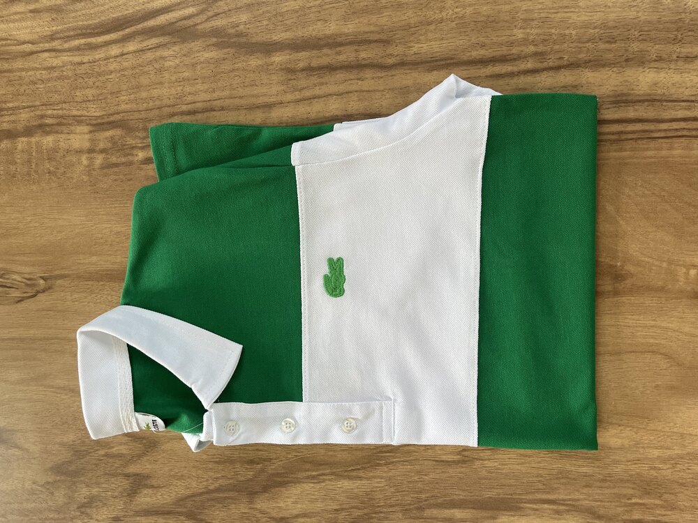 Lacoste Yeşil Beyaz Çizgili