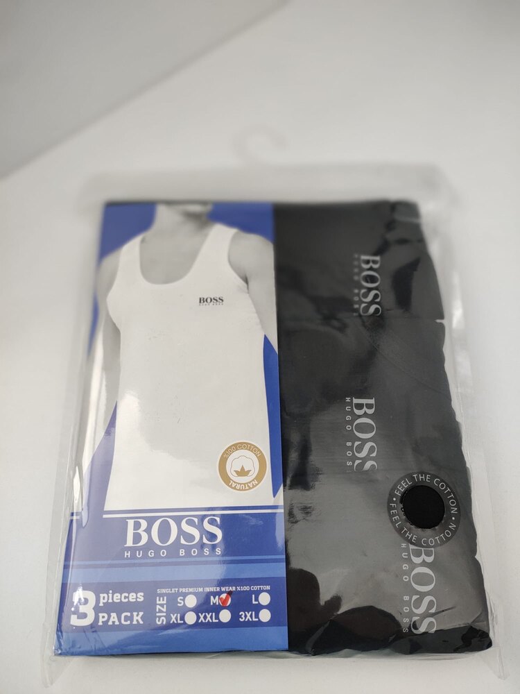 Boss Siyah Atlet 3lü Paket