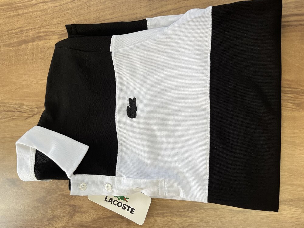 Lacoste Siyah Beyaz Çizgili