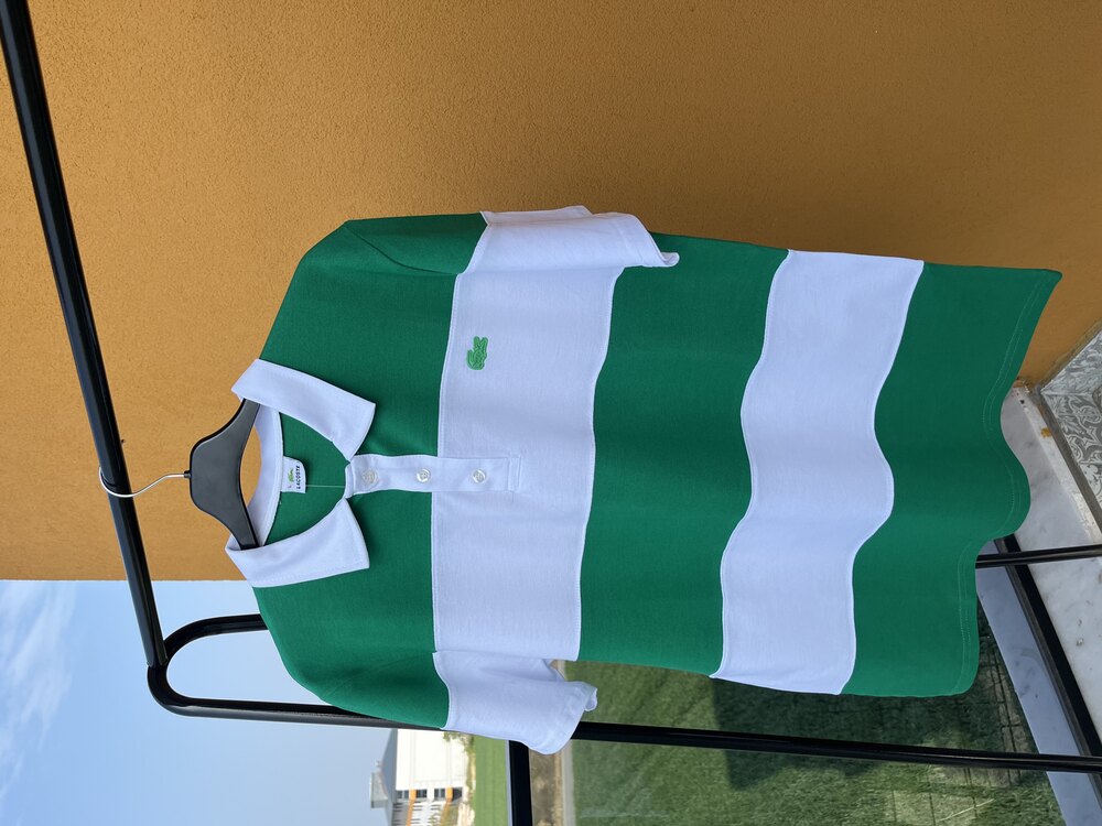 Lacoste Yeşil Beyaz Çizgili
