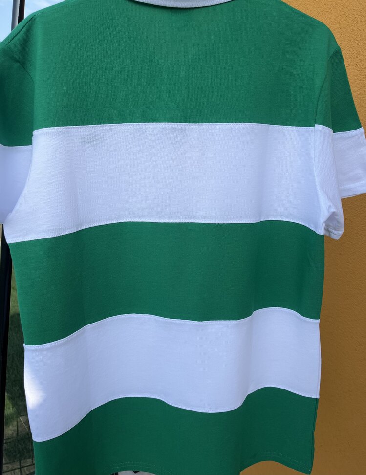 Lacoste Yeşil Beyaz Çizgili