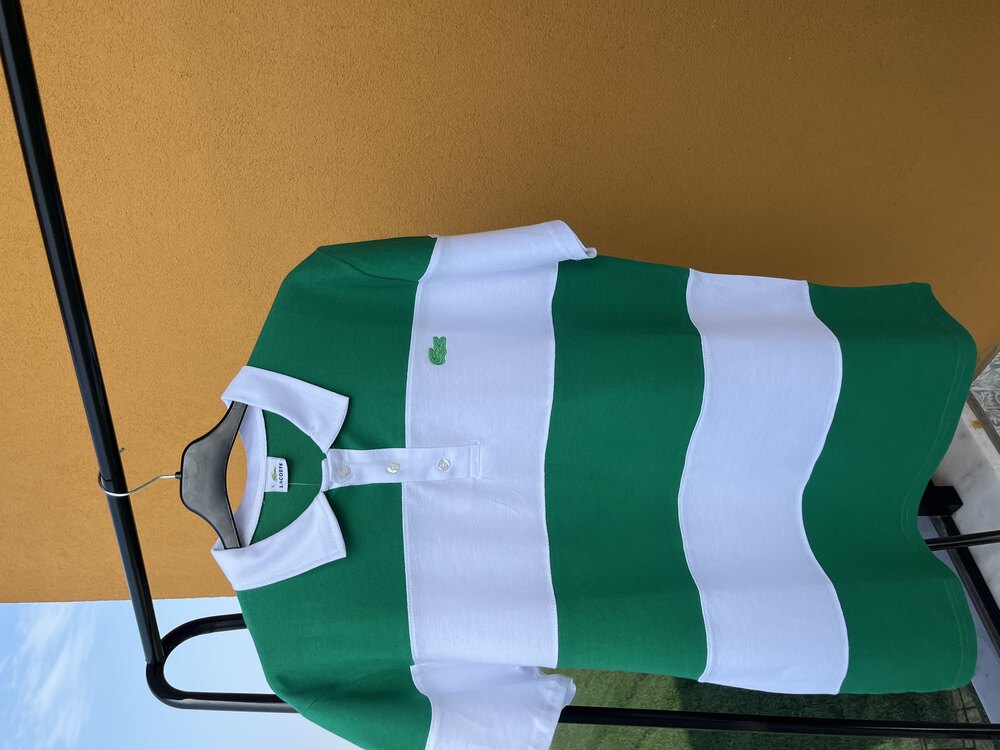 Lacoste Yeşil Beyaz Çizgili