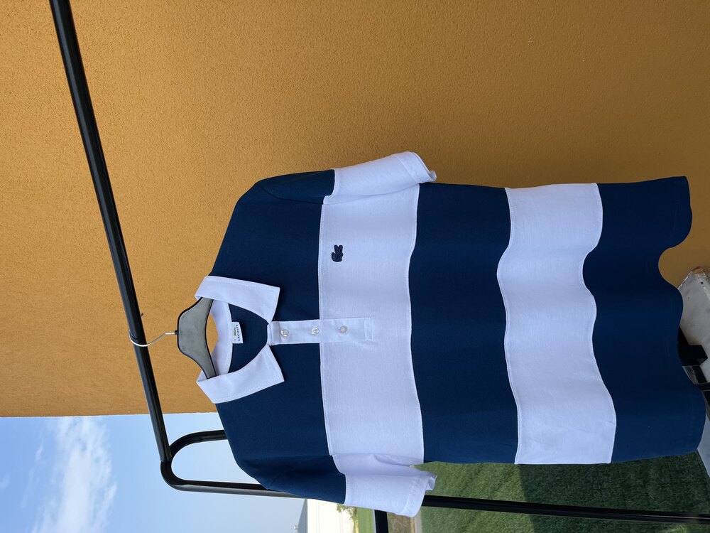 Lacoste Lacivert Beyaz Çizgili