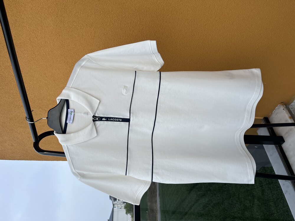 Lacoste Beyaz Fermuarlı