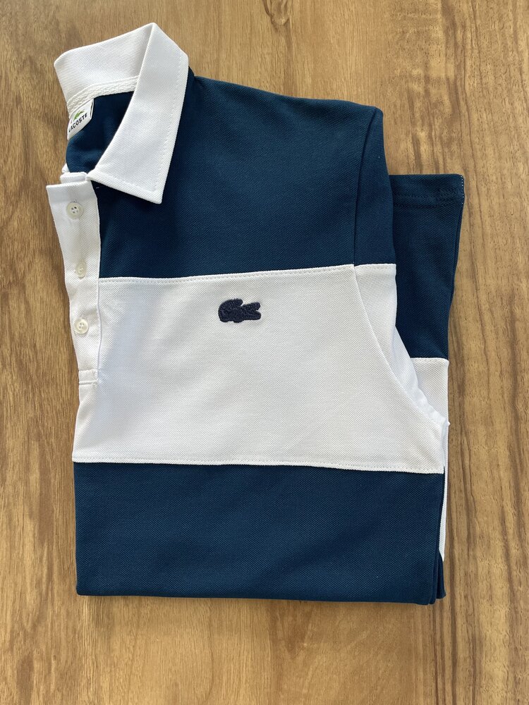 Lacoste Lacivert Beyaz Çizgili