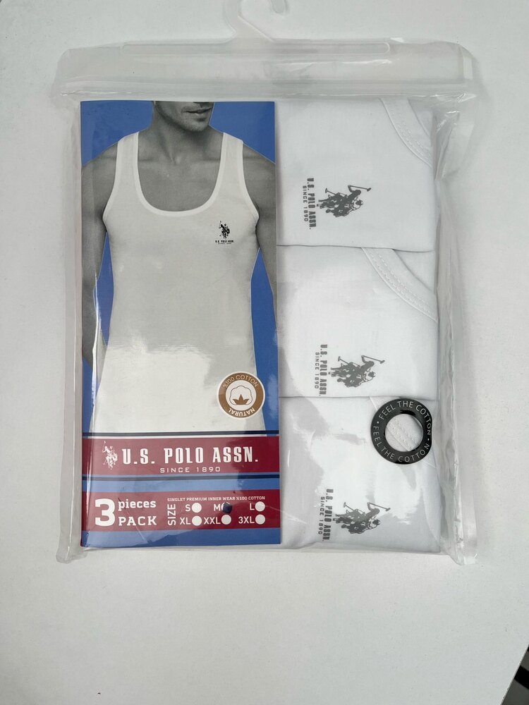 Polo Beyaz Atlet 3lü Paket