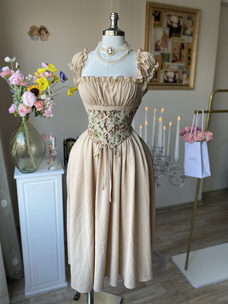 Vintage korseli elbise 