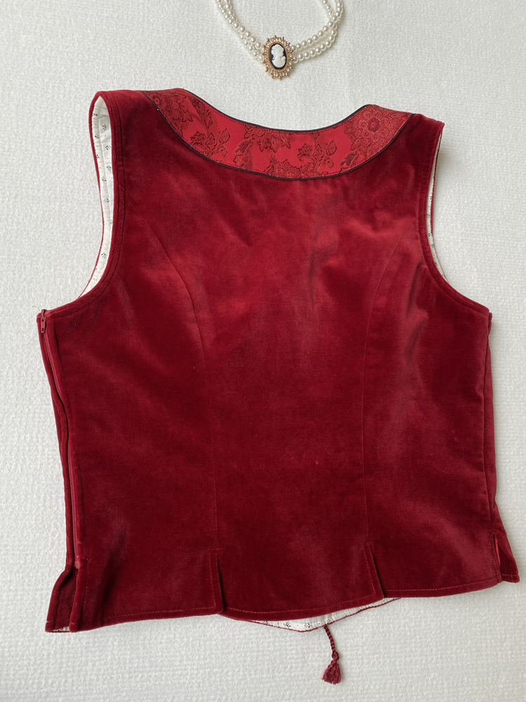 Vintage kadife premium korse
