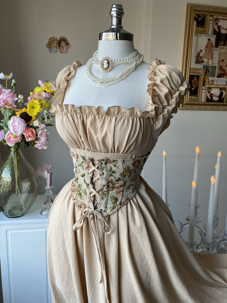 Vintage korseli elbise 