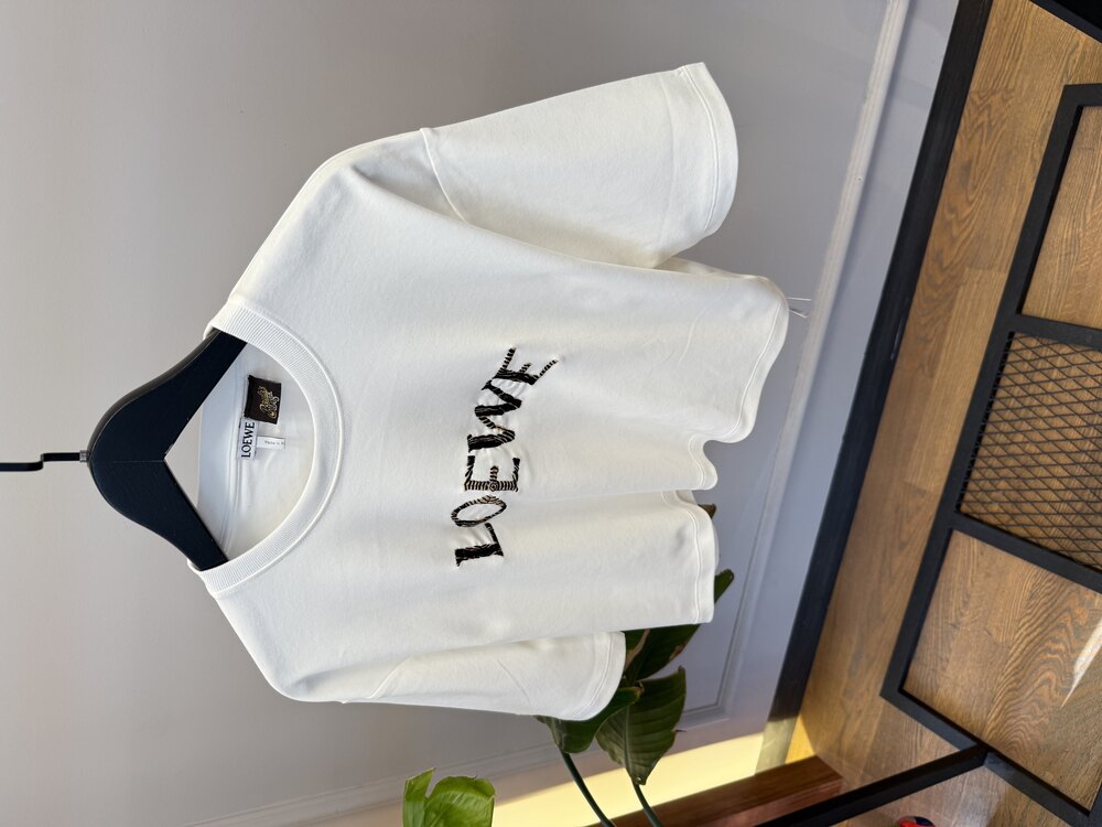 LWE - Kadın Tshirt - Cropped Blend - Beyaz