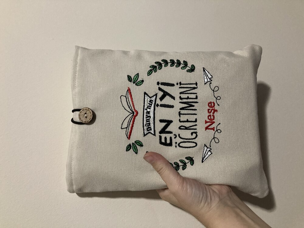 Öğretmenler günü hediyesi kitap kılıfı