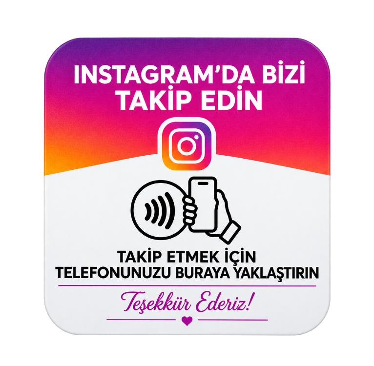 İnstagram NFC Kart (1 Adet)