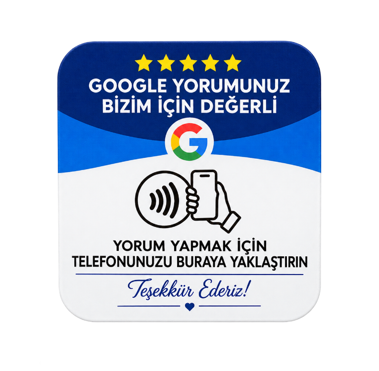 Google işletme Yorum Kartı (1 Adet)
