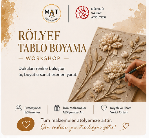 Rölyef tablo boyama workshop (çocuk)