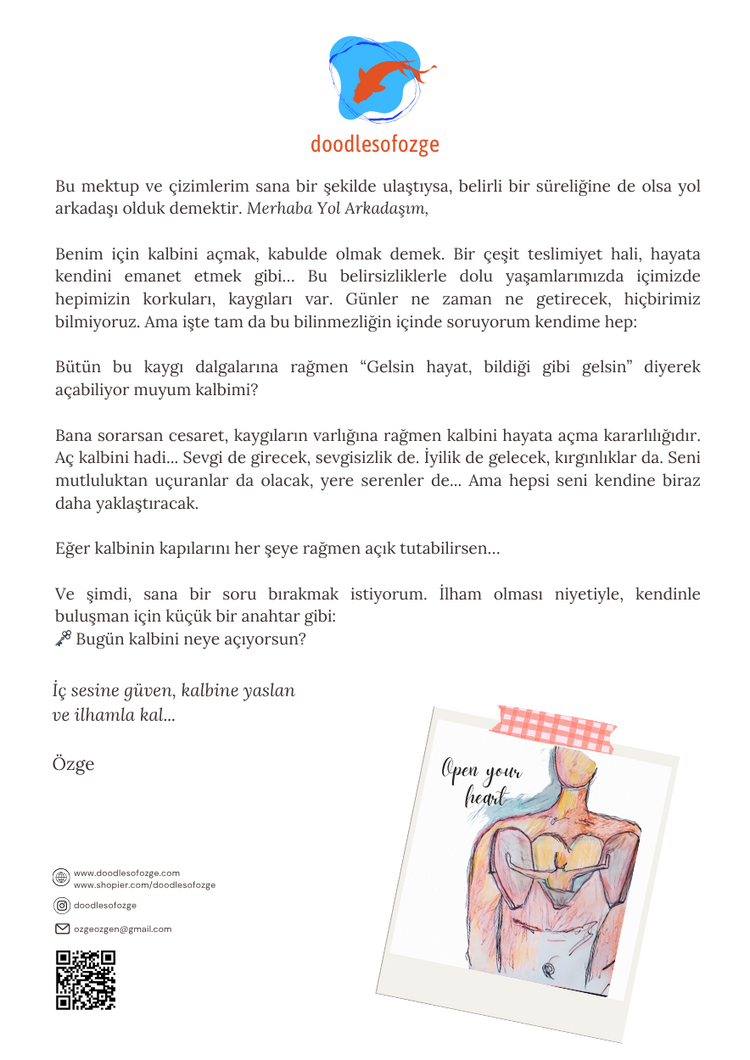 Open your heart “Kalbini aç
