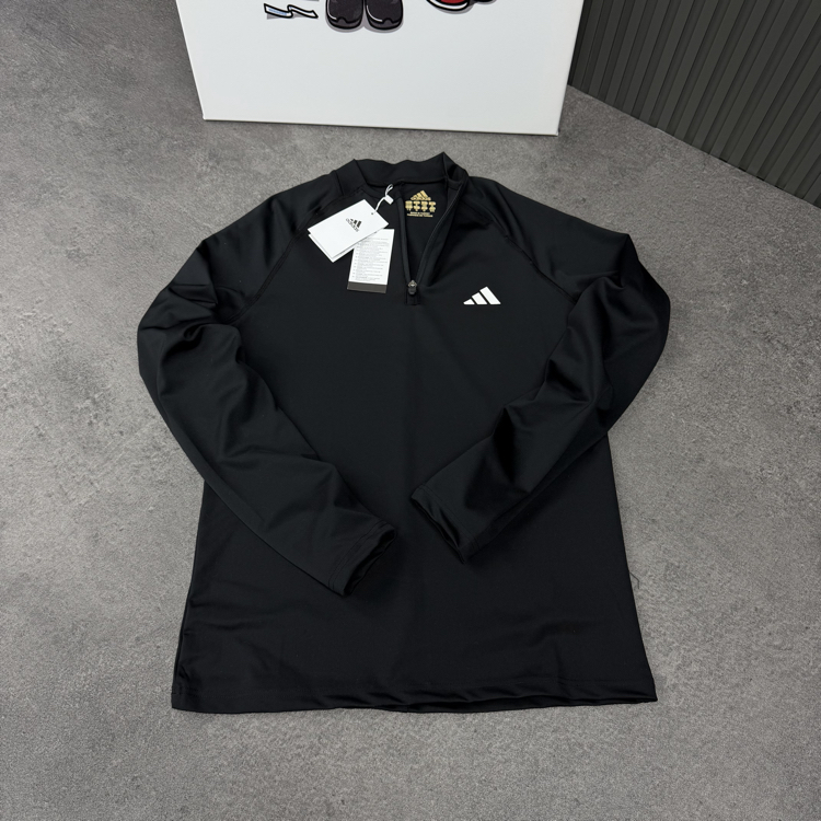 Adidas Dri-Fit Yarım Fermuar Performance Sweat | Siyah