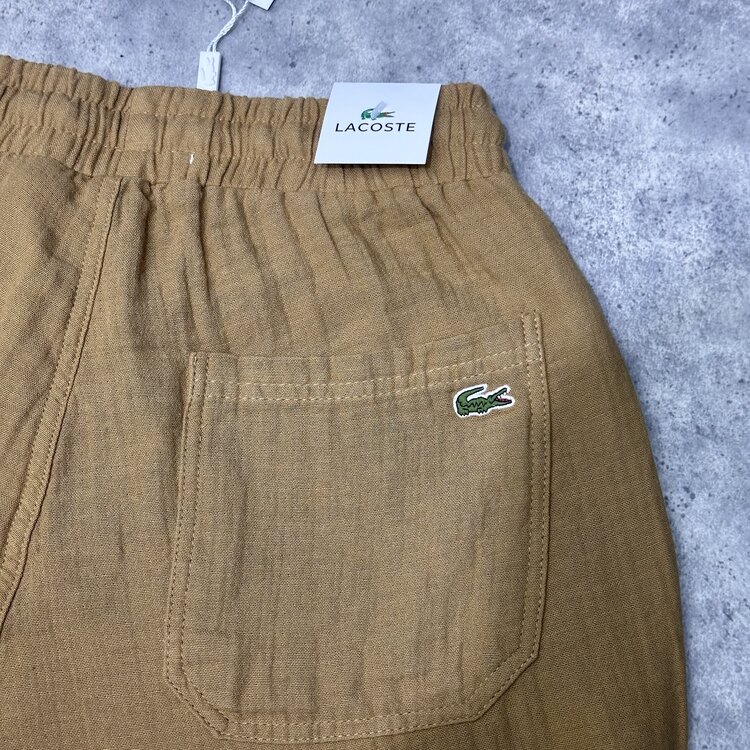 L.Premium Keten Pantolon | Kahverengi