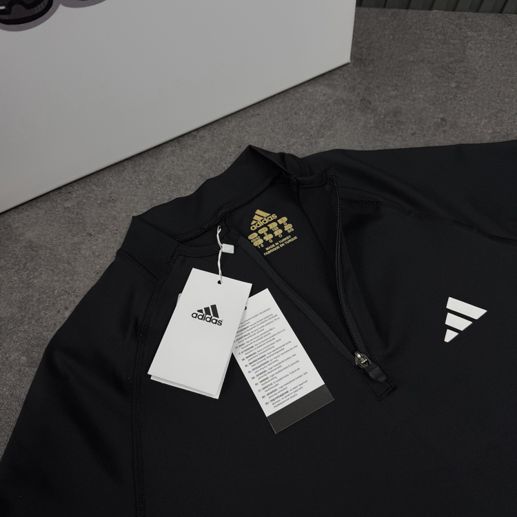 Adidas Dri-Fit Yarım Fermuar Performance Sweat | Siyah