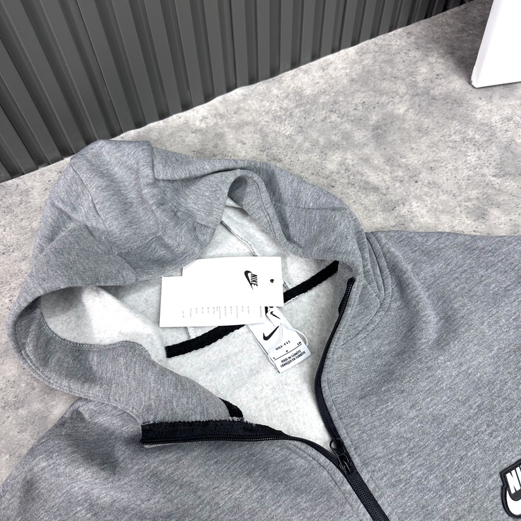Nike Club Fleece Patch Logo Full Zip Hoodie