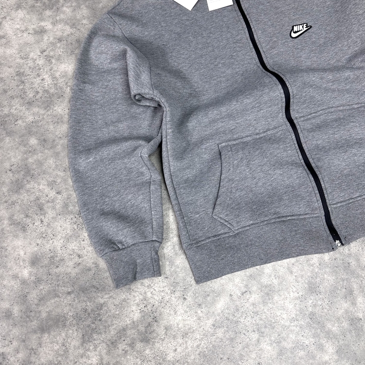 Nike Club Fleece Patch Logo Full Zip Hoodie