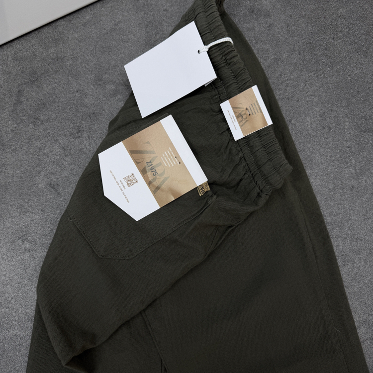 Zara Keten Pantolon | Yeşil