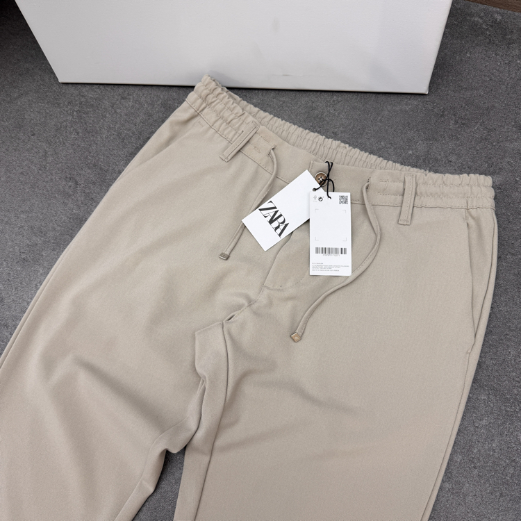 Zara Boyfriend Full Lycra Kumaş Jogger | Bej
