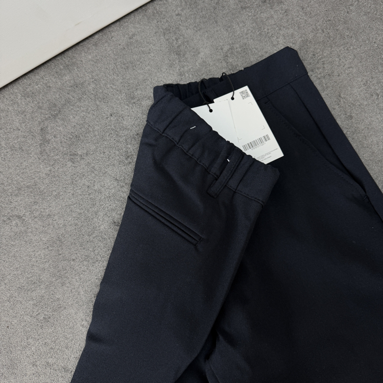 Zara Baggy Fit Pilesiz Kumaş Pantolon | Lacivert 