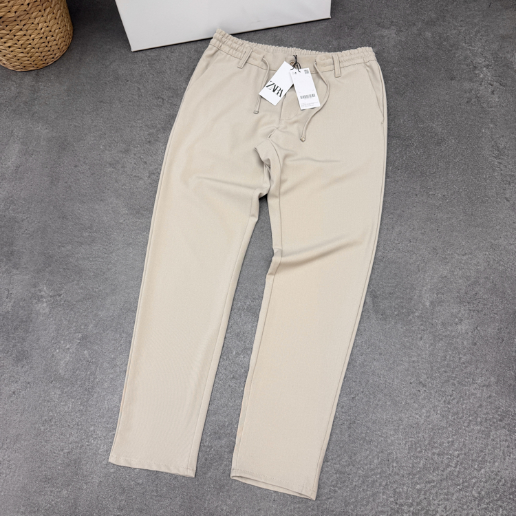 Zara Boyfriend Full Lycra Kumaş Jogger | Bej