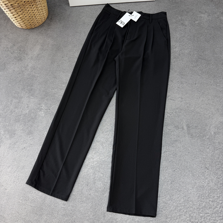 Zara Baggy Fit Kumaş Pantolon | Siyah